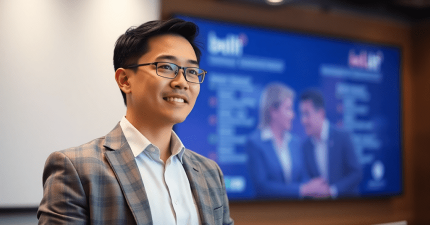 Image of a man working in outsourcing real estate services