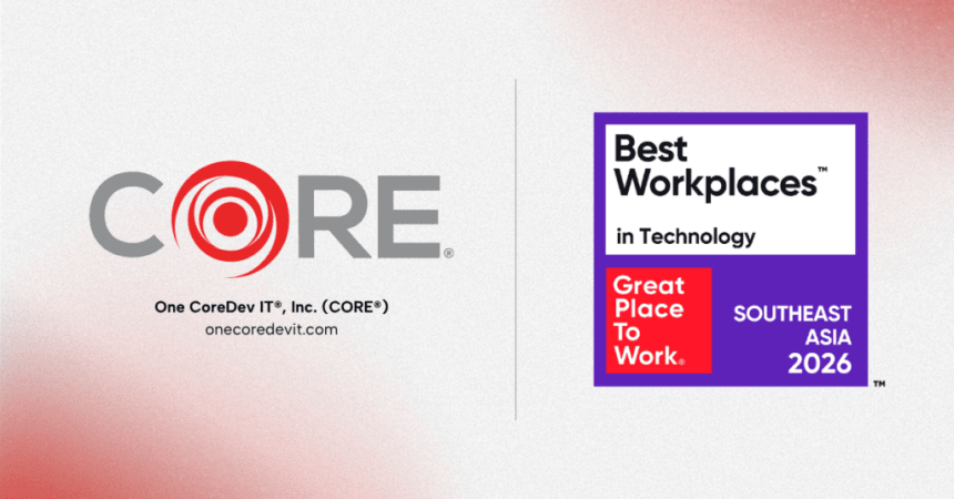 One CoreDev IT (C)RE) 6th Place in Southeast Asia’s Best Workplaces in Technology 2026