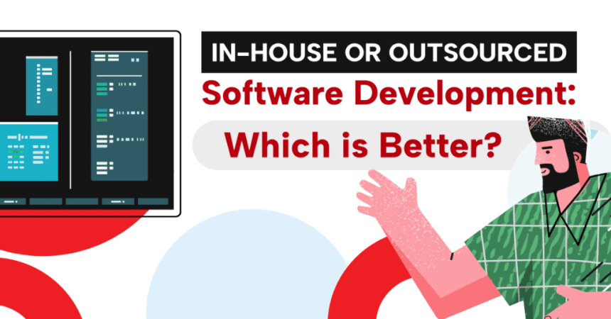 in house vs outsourced software development, banner